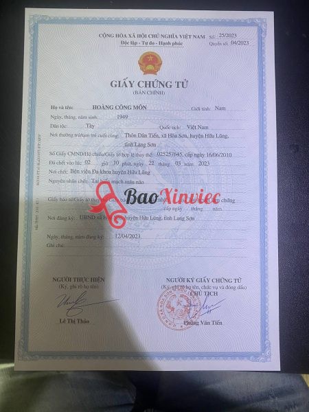 Làm Giấy Khai Tử Giả Uy Tín Không Cần Đến Cơ Quan Nhà Nước