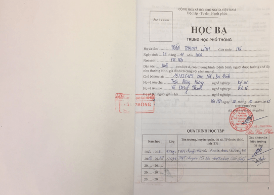 Mất Học Bạ Cấp 3 Và Cách Làm Lại Đơn Giản