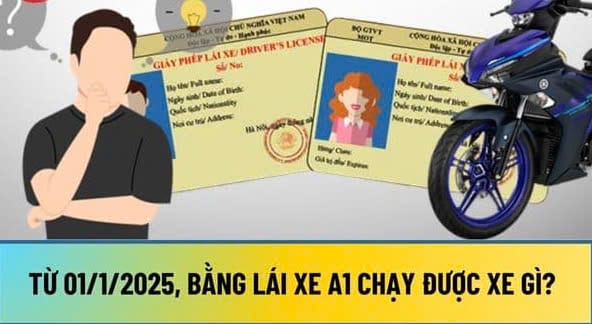 Bằng Lái Xe A1 Chạy Được Xe Gì