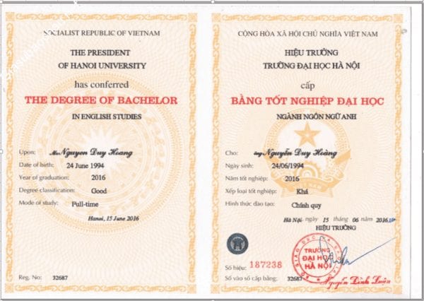 Làm bằng đại học giá bao nhiêu?