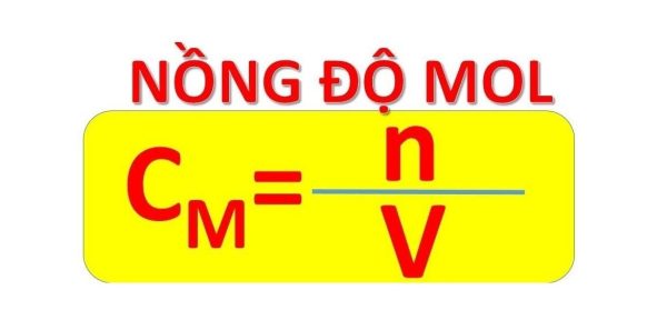 Công Thức Tính Nồng Độ Mol