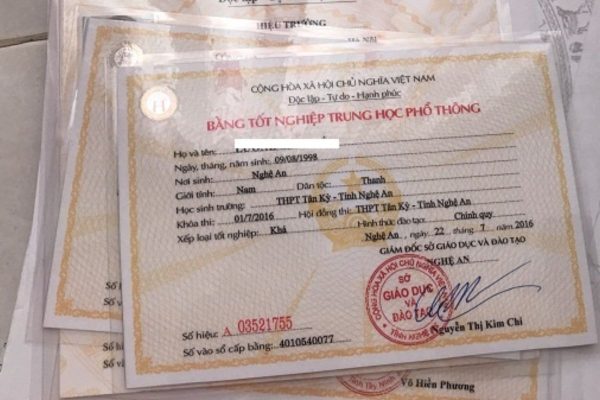 Bản sao bằng tốt nghiệp THPT - Những điều cần biết