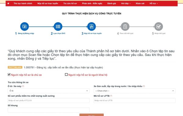 Thủ Tục Đăng Ký Xe Máy